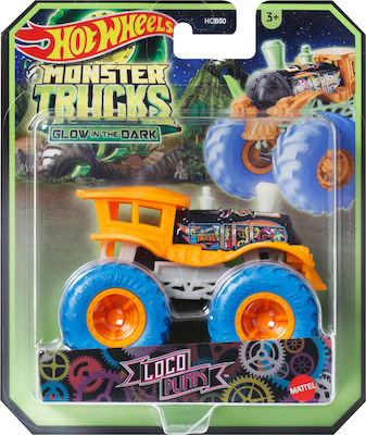 Hot Wheels Glow in the Dark Mașinuță loco punk pentru 3++ Ani