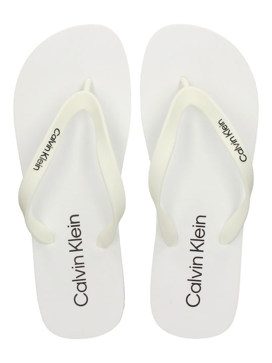 Calvin Klein Herren Flip Flops Weiß