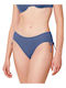 Summer Mix & Match Bikini Slip with Ties Blue