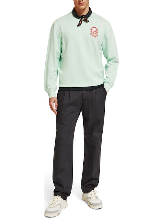 Trousers Chino Elastic in Straight Line Black