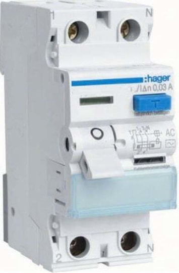 Hager Phase Relays Leckage der Erde 40A Double Pole with Voltage 230V