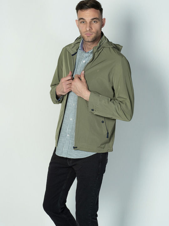 Jacke Wasserdicht und Winddicht Olive