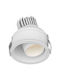 Zambelis Lights Recessed Spot with Integrated LED and Warm White Light White 9.1x9.1cm. 1pcs