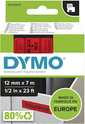 Dymo Ταινία Ετικετογράφου 7m x 12mm σε Κόκκινο Χρώμα S0720570 Dymo Ταινία Ετικετογράφου 7m x 12mm σε Κόκκινο Χρώμα S0720570