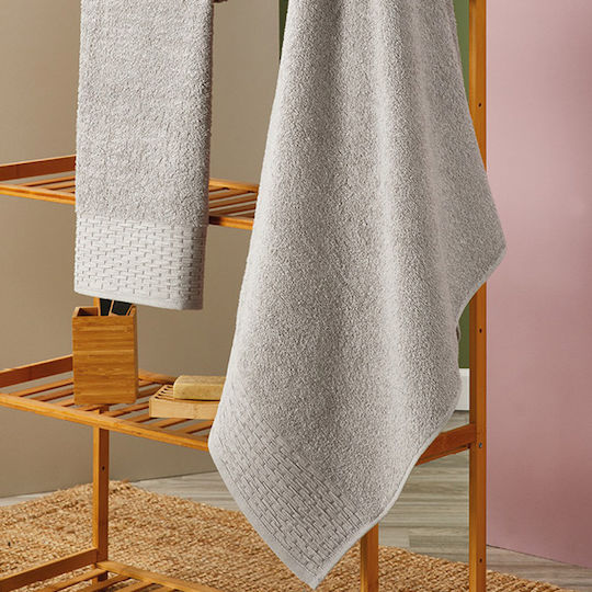 Whitegg Bath Towel T082 Grey Weight 500gr/m²