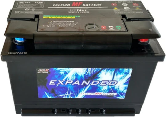 Expanded Car Battery with 65Ah Capacity