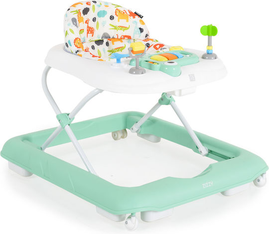 Moni Zizzy Baby Walker with Music for 6+ Months Green