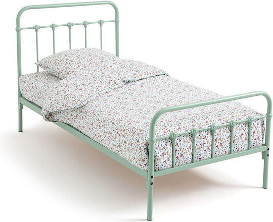 Παιδικό Κρεβάτι Μονό Πράσινο για Στρώμα 90x190cm