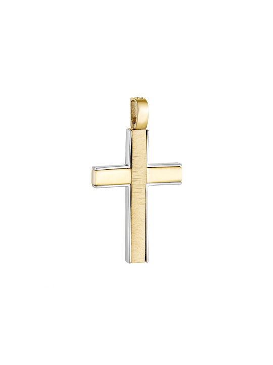 Herren Gold Kreuz 14K