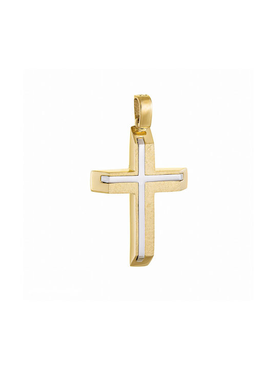 Herren Gold Kreuz 14K