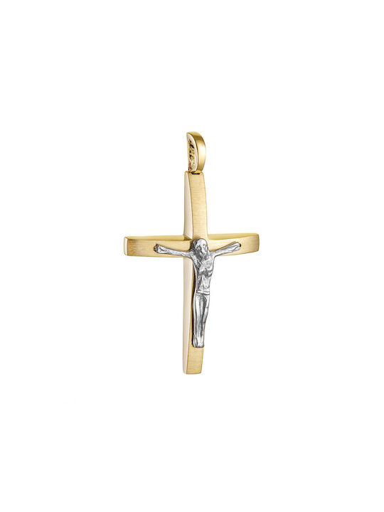 Herren Gold Kreuz 14K