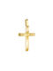 Herren Gold Kreuz 14K