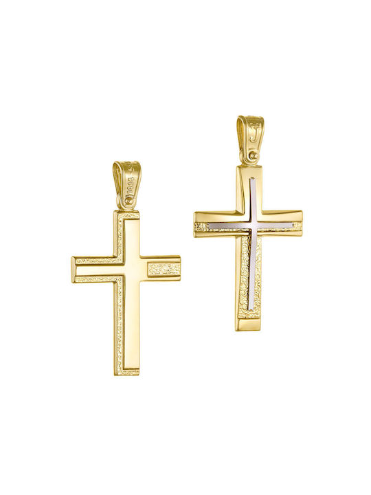 Herren Gold Kreuz 14K