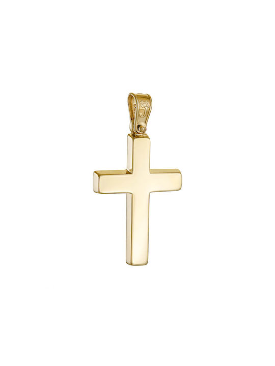 Herren Gold Kreuz 14K