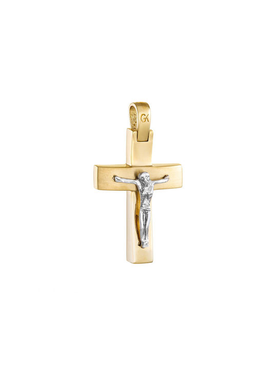 Herren Gold Kreuz 14K