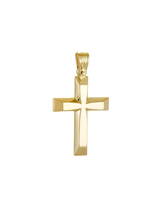 Herren Gold Kreuz 14K