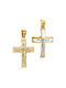 Herren Gold Kreuz 14K