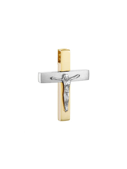 Herren Gold Kreuz 14K