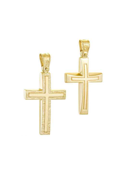 Herren Gold Kreuz 14K