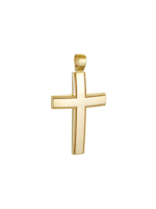 Herren Gold Kreuz 14K