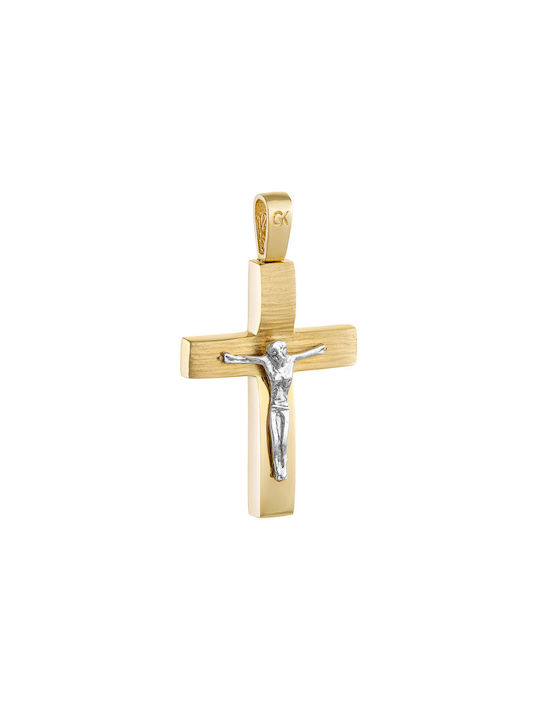 Herren Gold Kreuz 14K