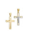 Herren Gold Kreuz 14K