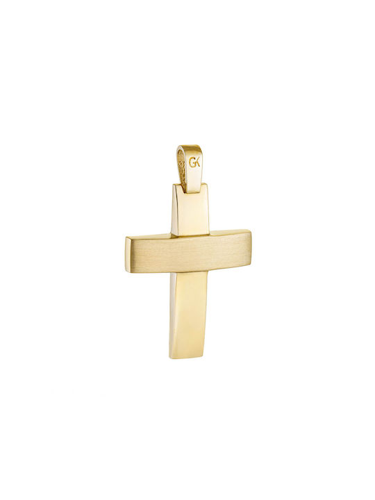 Herren Gold Kreuz 14K