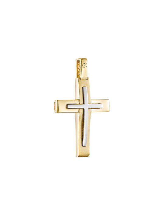 Herren Gold Kreuz 14K