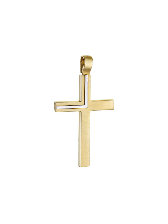 Herren Gold Kreuz 14K