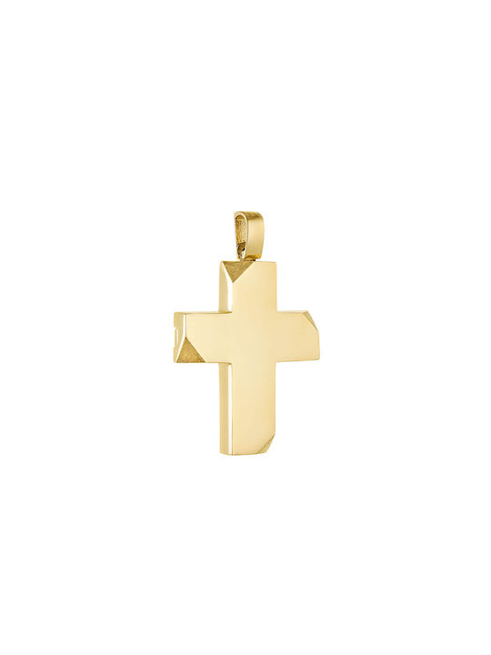 Herren Gold Kreuz 14K