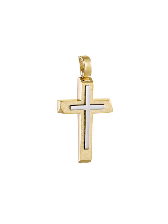 Herren Gold Kreuz 14K