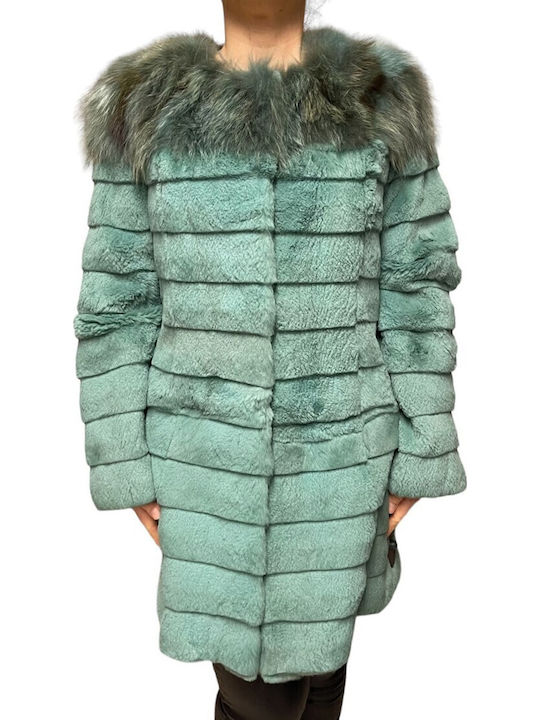 Scurtă Blană de damă Verde