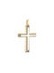 Herren Gold Kreuz 14K