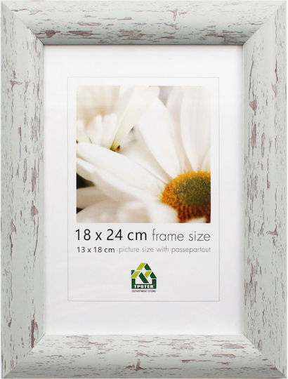 Tpster Wooden Photo Frame with White Frame