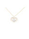 Gold Necklace Hearts K14