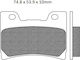 Braking Τακάκια Μοτοσυκλέτας Εμπρός για Yamaha FJ / V-MAX
