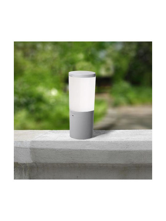 Eurolamp Φωτιστικό Κολωνάκι Εξωτερικού Χώρου 8.5W IP55 για Ντουί E27 Γκρι