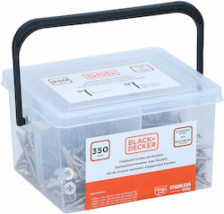 Black & Decker Wood Bolts Inox 350pcs