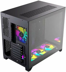 Forgeon Tiberium Jocuri Middle Tower Cutie de calculator cu iluminare RGB Negru