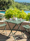 Outdoor Chair Metallic H-s Greensboro Olive 1pcs 50x42x81cm.