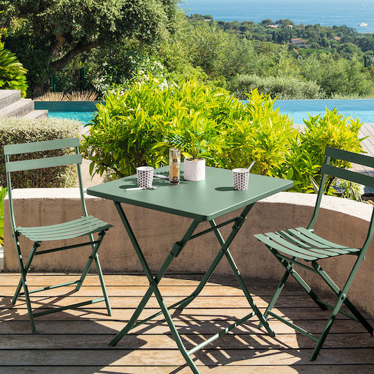Outdoor Chair Metallic H-s Greensboro Olive 1pcs 50x42x81cm.
