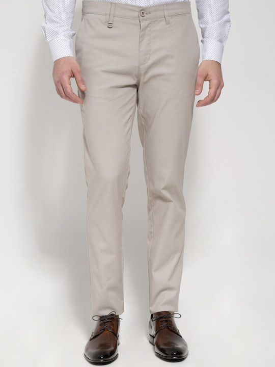 Life Style Butiken Pantaloni pentru bărbați cu Croială Normală Beige