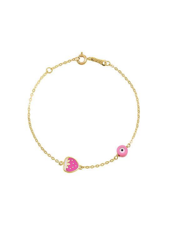 Kids Gold Bracelet 14K for Girl