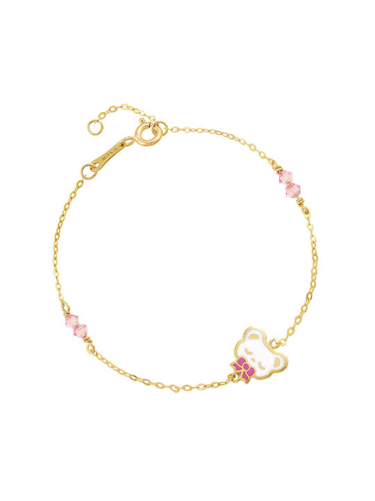 Kids Gold Bracelet 14K for Girl