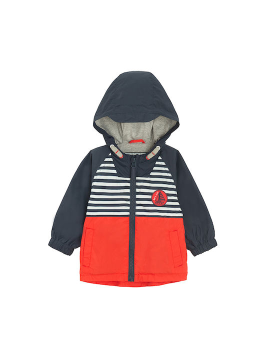 Cool Club Kids Casual Jacket with Hood Blue