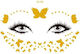 Temporäre Gold Gesicht Tattoo Vs031