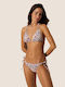 Set Bikini Dreieck mit Abnehmbarer Verstärkung Animal Print