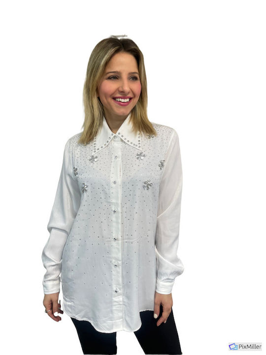 Sapidis Women's Long Sleeve Shirt White