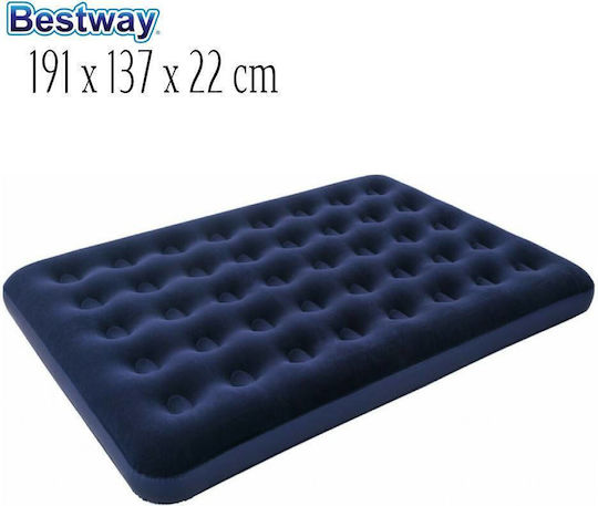 Bestway Inflatable Double Camping Air Mattress 191x137x22cm Blue