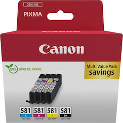 Canon CLI-581 Original Paket mit 4 InkJet Druck...